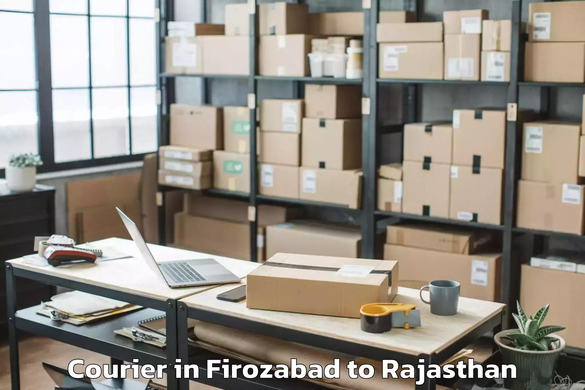 Book Firozabad to Pindwara Courier